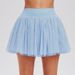COSLEAF Women's Anti-Exposure Tulle Puff Skirt, Elastic Waist Pleated Sports Skirt For Tennis Golf Yoga Fitness, 8 Color Options_desvips.com