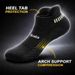 Mens Running Ankle Socks Terry Cushioned Moisture Wicking Low Cut Anti Blister Comfort 6 Pairs Athletic Socks_desvips.com