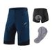 NOKO-ARSUXEO Outdoor Cycling Pants Bicycle Shorts Suit Detachable Waterproof Multi-zipper Pocket Breathable Perspiration Shorts Men_desvips.com