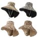 Spring And Summer Oudoor For Men, Jungle Huning, Fishing, Hiking Ha, Camouflage Wide Brim Sun Proecion Fisherman_desvips.com