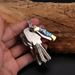 Pocket Brass Parcel Portable Package Opener Keychain Mini Folding Knife_desvips.com