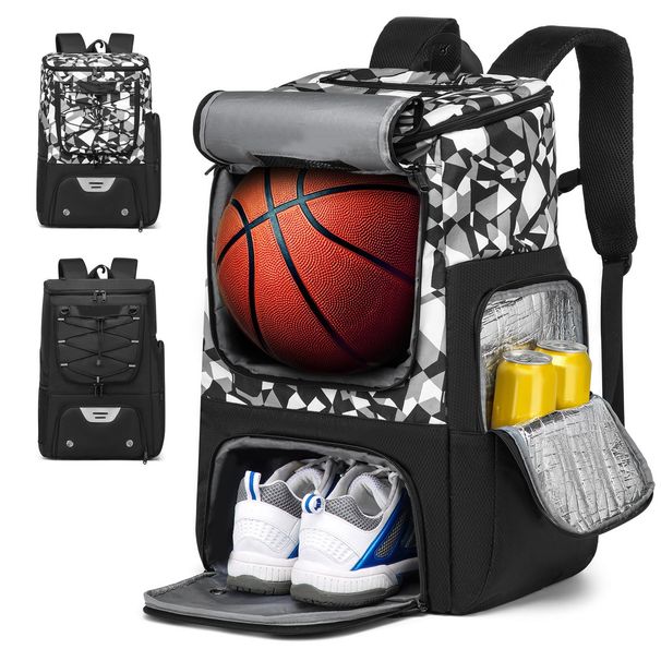 Multifunctional Basketball Bag Training Bag Large Capacity Convenient Backpack Waterproof Thermal Insulation Backpack Leisure Bag_desvips.com