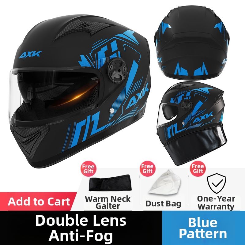 Electric Vehicle Helmet Full Face Winter Warm Motorcycle Safety Helmet For Men And Women Cool Full Coverage_desvips.com
