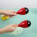Sandbell, Wooden Shaker Instrument, Suitable For Adults, Children, Infants, Toddlers, Red Color_desvips.com