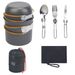 Outdoor For 1-2 People Portable Camping DS-101 Simple And Quick 2-Piece Cookware Set_desvips.com