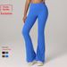 Europe And The United States Cross-border Micro-horn Yoga Pants High Waist Hip Lift Sports Fitness Trousers Running Pilates Foreign Trade Explosion_desvips.com