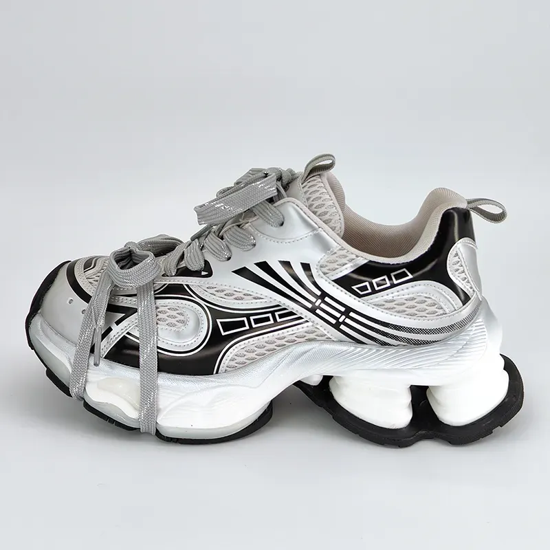Dad Shoes For Women: New Design With Thick Soles, Lace-Up Mesh Upper - Versatile Casual Sneakers_desvips.com
