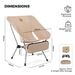 Qunature Camping Chair Up To 120KG Portable Folding Chair Foldable Outdoor Fishing Chair_desvips.com