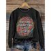 Women's Clothing round neck printed sweatshirts spring and autumn hot selling casual all match long sleeved men's and women's tops_desvips.com
