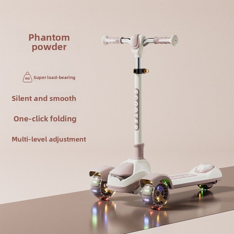 Children's With Dual Brakes For Boys Aged 3-6-12-10-15 And Girls, New Model Kids' Kick Scooter_desvips.com