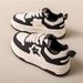 2026 Fashion Sneakers Jogging Shoes Women Artificial PU Splicing Low Top Lace-Up Lace-Up Breathable Soft Sole Non-Slip Wear-Resistant Running Shoes_desvips.com