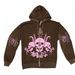 Street Hip Hop Gothic Y2k Black Zipper Hoodie Rock Harajuku Jacket Sweatshirt For Women_desvips.com
