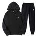 European And American Foreign Trade New Casual Loose Sports Fleece-Lined Unisex Hoodie Set Sweatshirt Wholesale_desvips.com