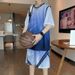 Summer New Quick-Dry Ice Silk Short Sleeve Sports Set Vest Shorts Casual Running Cool Student Basketball Wear_desvips.com