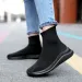 Sock Stretch Slip-On Boots Knit Casual Sneakers For Men Summer 2023 Trendy Mesh Breathable Walking Men's Shoes_desvips.com