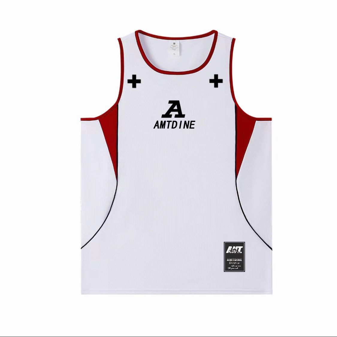 2025 Summer Sports Basketball Men American Style Training Fitness Quick Dry Jersey Sleeveless Shooting Vest Tank Top_desvips.com