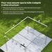 Toile De Toit Pour Pergola Tonnelle Rétractable De 4 X 3 M - Toile Uniquement 350 X 260 Cm Gris Foncé_desvips.com