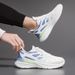 Breathable Couple Mesh Sports For Men's Versatile Instagram Soft Sole Running Shoes, Unisex Casual White Shoes_desvips.com