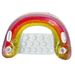 Glitter Rainbow Inflatable Seat For Adults - Thickened Floating Lounger With Backrest For Pool Lake & Beach (Heavy-Duty PVC Non-Slip Design)_desvips.com