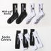 TC Long Nylon Soccer Socks And Sock Liners Combination Sweat Wicking Odor Resistant Dot Coated Non Slip_desvips.com