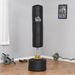 Sacco Boxe Da Terra Autoportante, Sacco Per Pugilato Con Base Riempibile Con Acqua E Sabbia, Nero_desvips.com