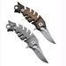 Original Shihao Fish M390 Steel Titanium Handle Outdoor Mini Lockless Necklace Small Folding Knife EDC Pocket Tool_desvips.com