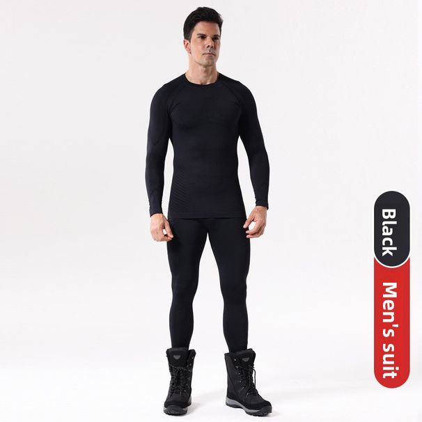 Autumn Winter Polypropylene Quick-Dry Ski Suit Underwear Set For Men Sports Tight-Fitting Moisture-Wicking Compression_desvips.com