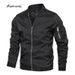 Spring Autumn Men's Bomber Casual Lightweight Jacket For Men Sports Windbreaker Zip Up Coat With Pockets Clothing_desvips.com