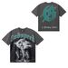 Double Sided Skull Basketball Player Graphic Short Sleeve T-shirt Men Loose Crew Neck Hip Hop Streetwear Black Cotton Casual Tee Top_desvips.com