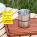 304 Stainless Steel Camping Cup Set - 4/6 Pack, Heat-Insulated & Portable For Coffee, Picnics & Outdoor Activities (Non-Slip Base, Stackable Design)_desvips.com