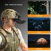 Single Tube Infrared Night Vision Device With Helmet Mount And Headband, Wide-angle Field Of View, 1080P 5x Zoom, Suitable For Outdoor Observation_desvips.com