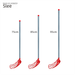 Plastic Dryland Soft Floor Hockey Floorball Stick ABS_desvips.com