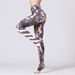 for Women, Tight High-Waist Hip-Lifting Footed Leggings, Sports Fitness Dance Printed Yoga Pants_desvips.com