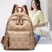Stylish And Versatile Women's Large-capacity Travel Backpack With Printed PU Bags, Trendy Cross-border E-commerce_desvips.com