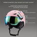 New Helmet Outdoor Sports Unisex Ski Equipment Breathable Warm Anti-fall Security Hat Wholesale_desvips.com