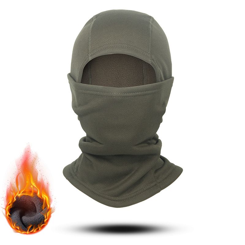 Sports Face Masks Autumn And Winter Thickened Headgear Quick Drying Tactical Flying Tiger Mask Cycling Plus Velvet Hat Balaclava Chief Hat_desvips.com