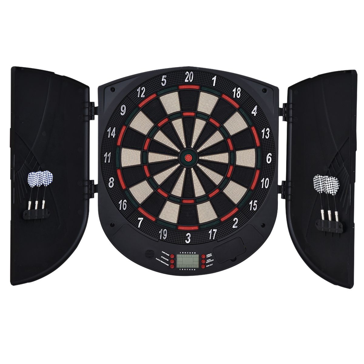 Bersaglio Freccette Elettronico Per 8 Giocatori Con 6 Freccette, Schermo LCD, 2 Porte E 26 Modalità Di Gioco_desvips.com