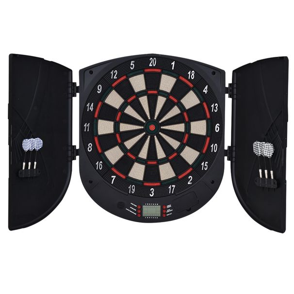 Bersaglio Freccette Elettronico Per 8 Giocatori Con 6 Freccette, Schermo LCD, 2 Porte E 26 Modalità Di Gioco_desvips.com