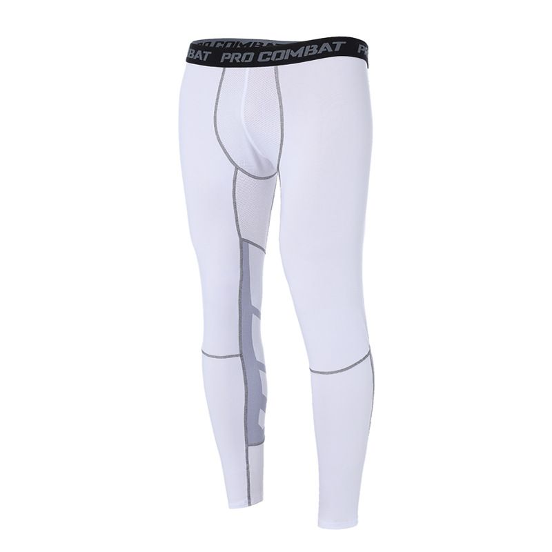 Men's Stretch Compression Pants Sports Running Leggings Basketball Base Trousers Quick-drying Fitness Pants_desvips.com
