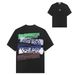 Combed Cotton Short-sleeved T-shirt With Large Compass Logo Print, Casual And Loose Fit, Unisex_desvips.com