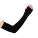 Sports Safety Unisex Ice Silk Sleeves For Summer Sun Protection And Mosquito Repellent For Outdoor Cycling And Driving Solid Color Sports Accessory_desvips.com