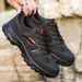 Men's Wide Width Hiking Shoes - All-Season Breathable Mesh Sneakers For Outdoor Walking, Running & Work - Lightweight Non-Slip Rubber Sole_desvips.com