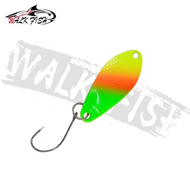 WALK FISH 1Pcs 3g 31mm Metal Fishing Lure Sequins Colored Metal Sequins Fish Bait Hard Bait Freshwater Trout Horse Mouth Sequins_desvips.com