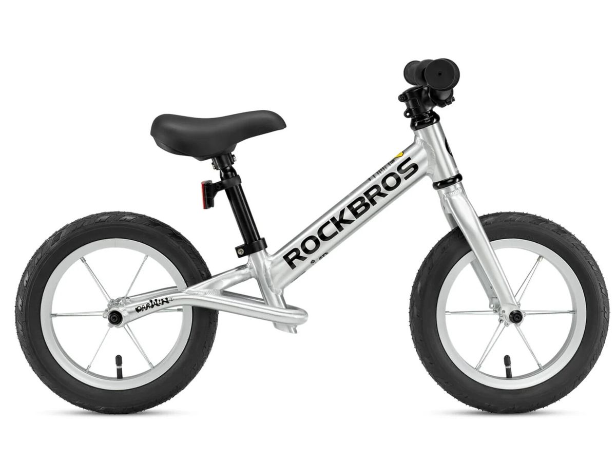 ROCKBROS Darwin I - 12" Balance Bike For Children Aged 1-3 Years, 2.8kg, Silver_desvips.com