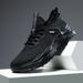 Men's new sports shoes men's leather casual light black velvet warm_desvips.com