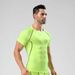 Men's Quick-Dry Fitness T-Shirt - Breathable Workout Tee For Running & Gym Training - Moisture-Wicking Polyester Blend With Colorful Dot Pattern_desvips.com