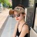 Spring And Summer Protection Visor For Women Outdoor Sports Internet Celebrity Knitted Running Cycling Duckbill Sun Hat_desvips.com