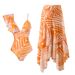 New Sexy One-piece Swimsuit For Women Hot Spring Fashion Slimming Swimsuit Chiffon Split Beach Dress Set_desvips.com