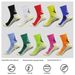 Men's Soccer Socks - Mid-Calf With Non-Slip Towel Sole & Glue Grip (Thick, Durable Training Socks, Breathable Cotton Blend)_desvips.com