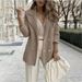 Women's Clothing Short Casual Knitted Tops Long Sleeve Jacket Coat_desvips.com